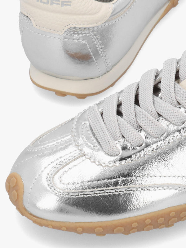 Hoff Women’s Bridge Silver Leather Low Profile Trainers