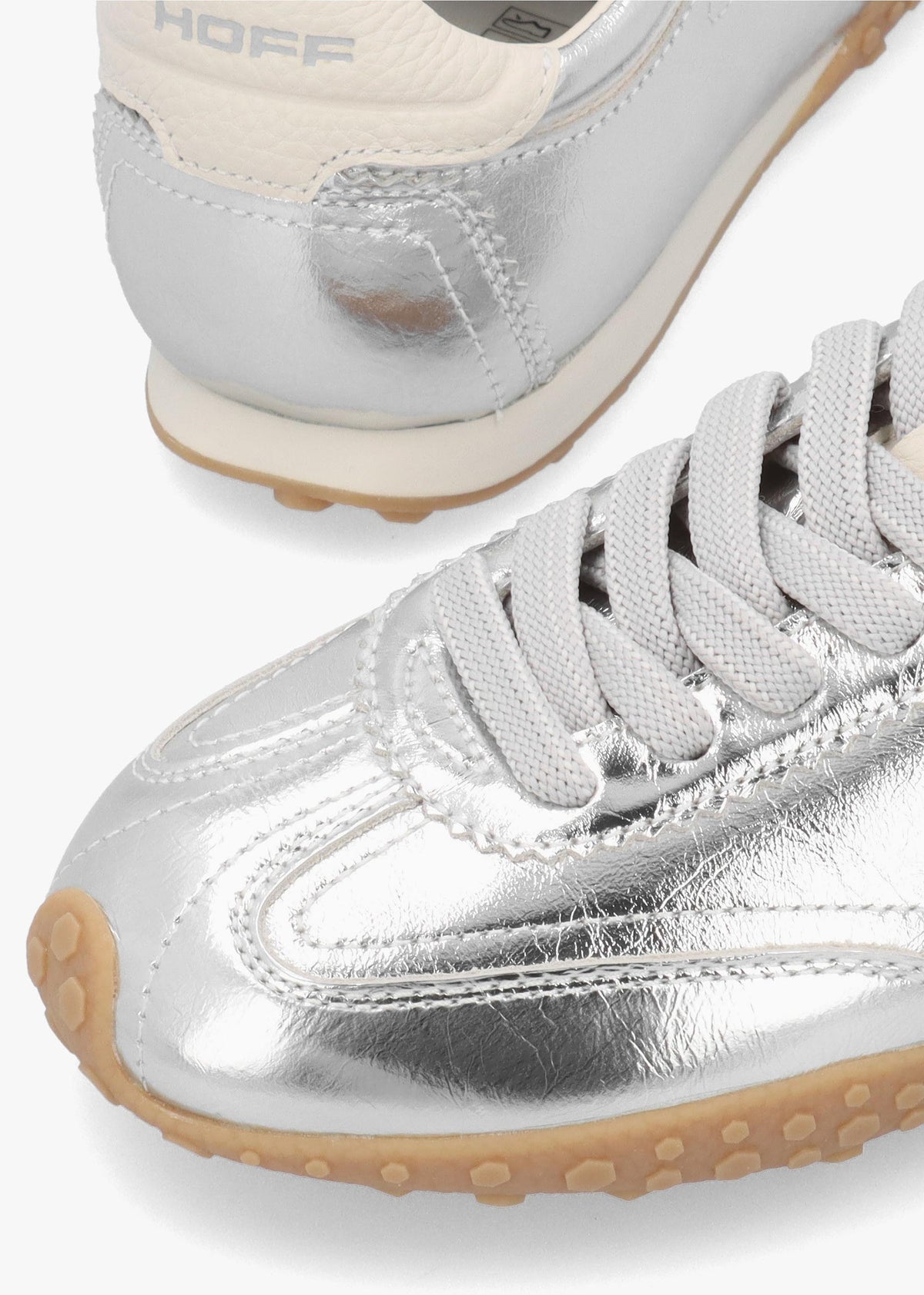 Hoff Women’s Bridge Silver Leather Low Profile Trainers