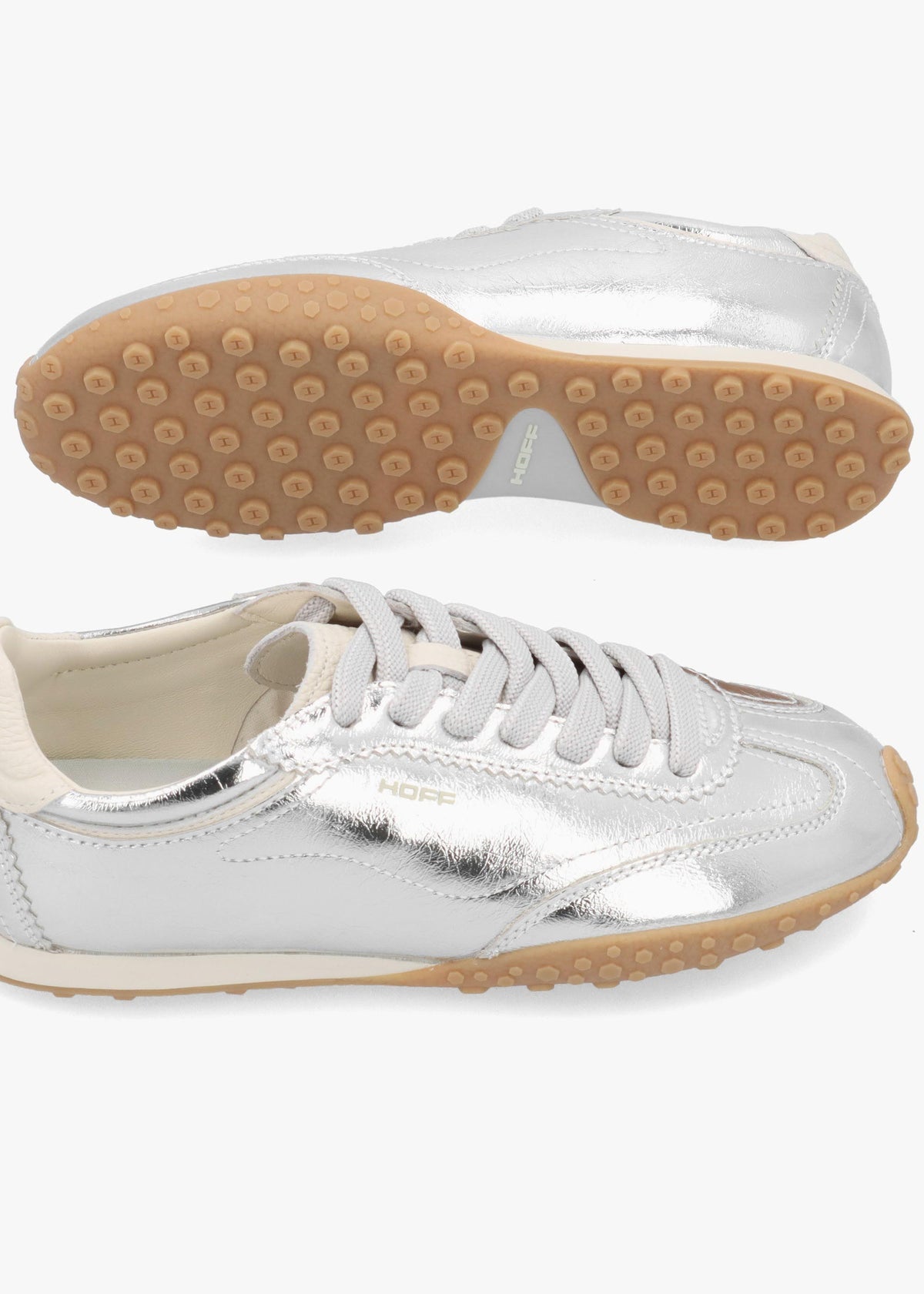 Hoff Women’s Bridge Silver Leather Low Profile Trainers
