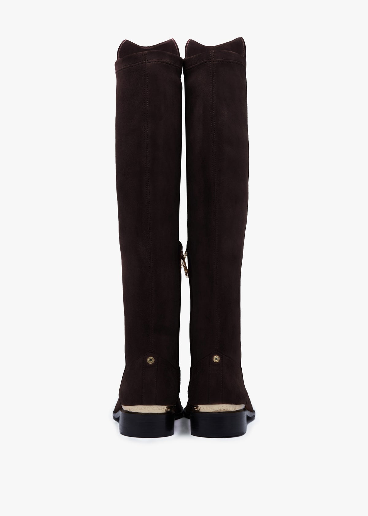 HOLLAND COOPER Albany Brown Suede Knee Boots