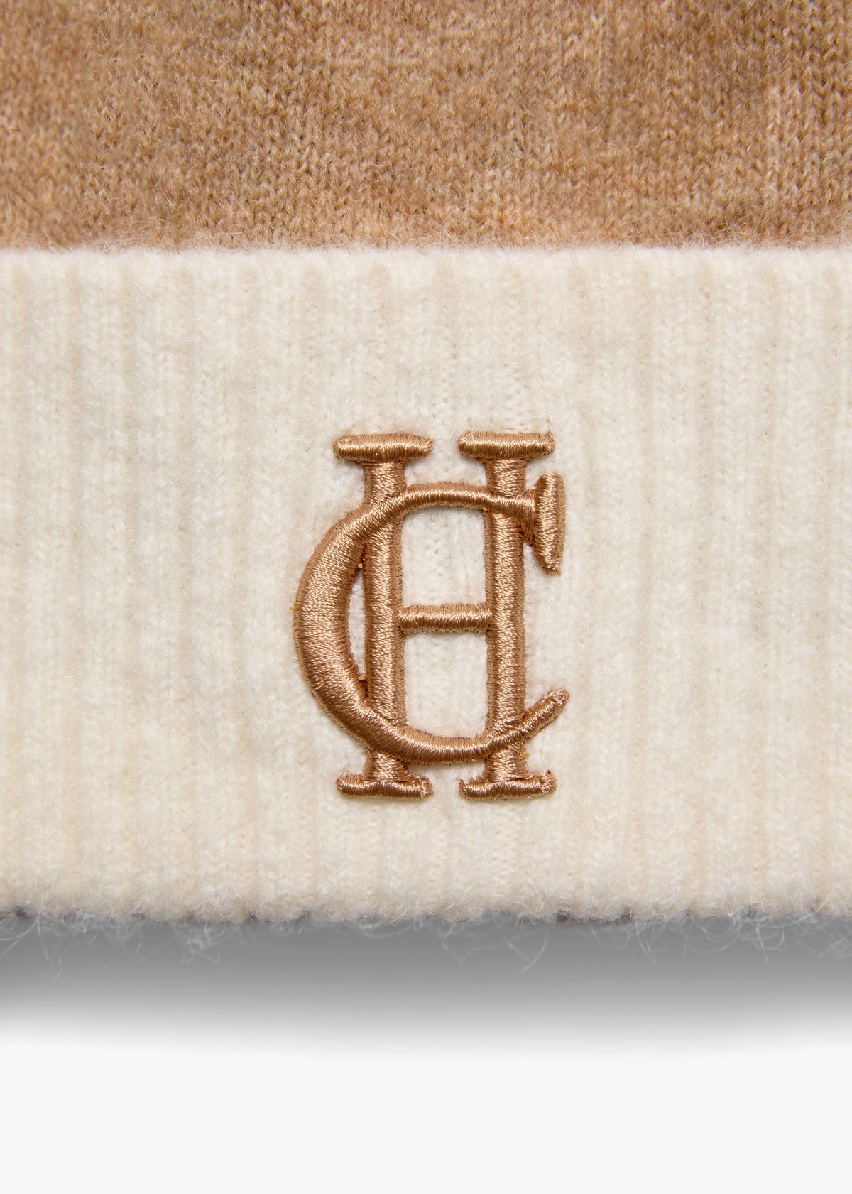 HOLLAND COOPER Chelsea Tan Wool Mix Bobble Hat