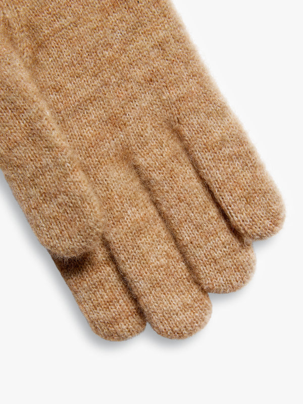Holland Cooper Chelsea Tan Wool Mix Gloves