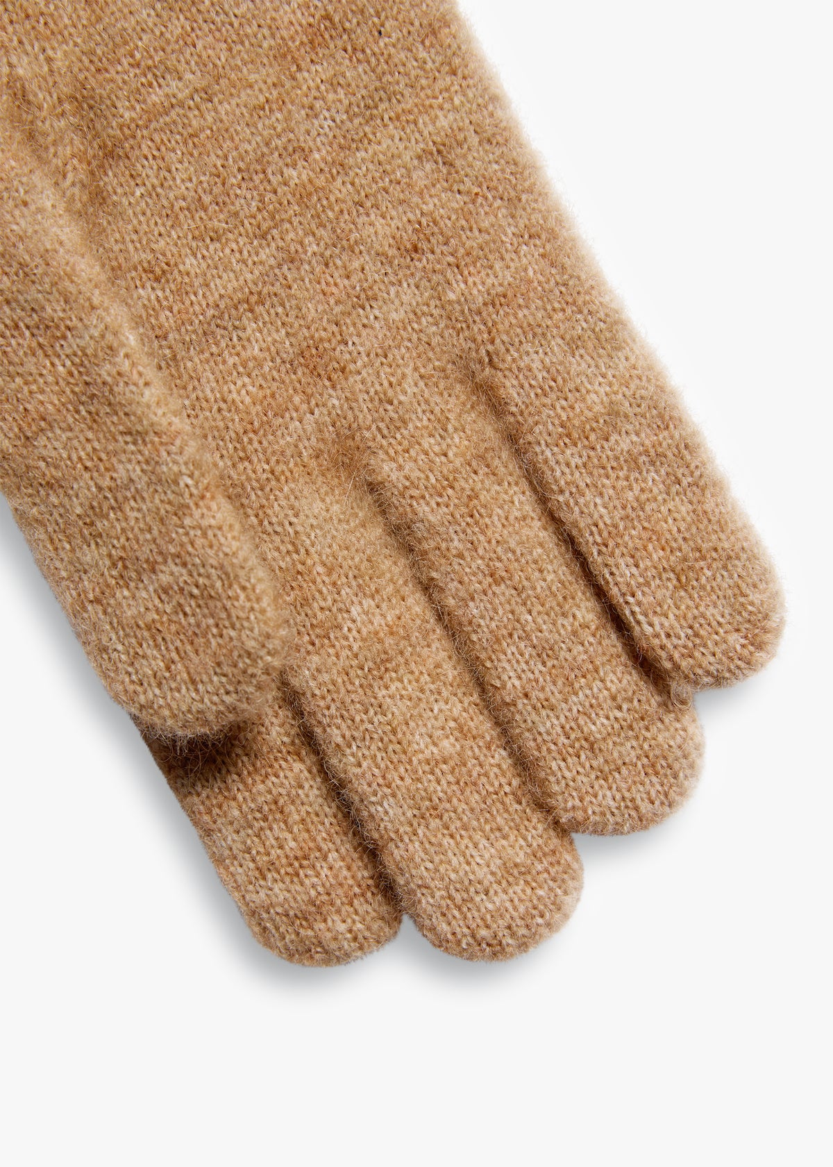 Holland Cooper Chelsea Tan Wool Mix Gloves