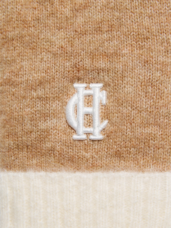 Holland Cooper Chelsea Tan Wool Mix Gloves