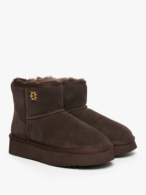 HOLLAND COOPER HC CLASSIC PLATFORM SHEARLING BOOT