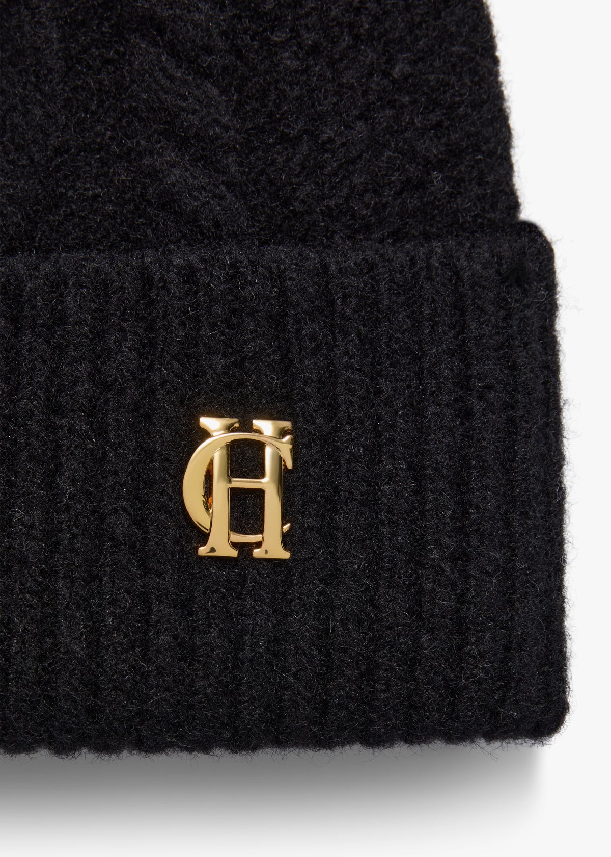 HOLLAND COOPER HC SLOANE CABLE BOBBLE HAT