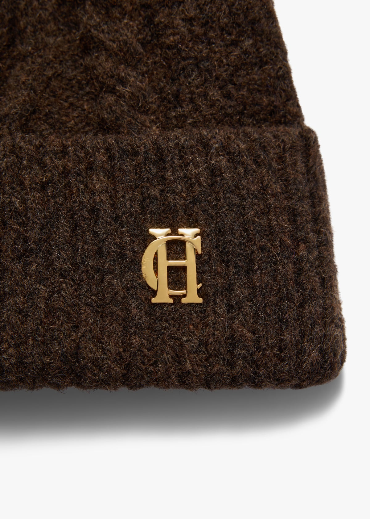 HOLLAND COOPER HC SLOANE CABLE BOBBLE HAT