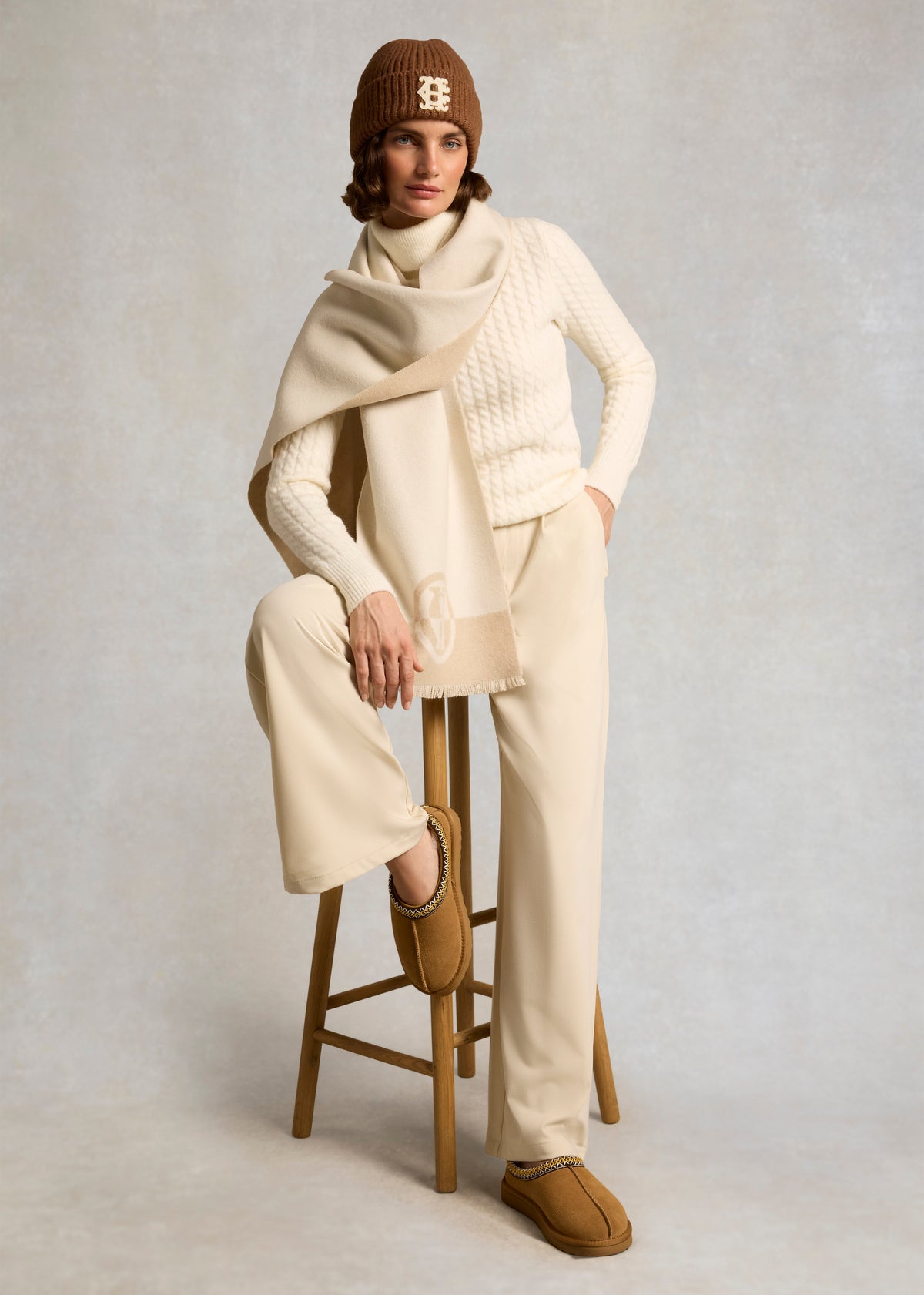 HOLLAND COOPER HC ULTRA LOW SHEARLING MULE