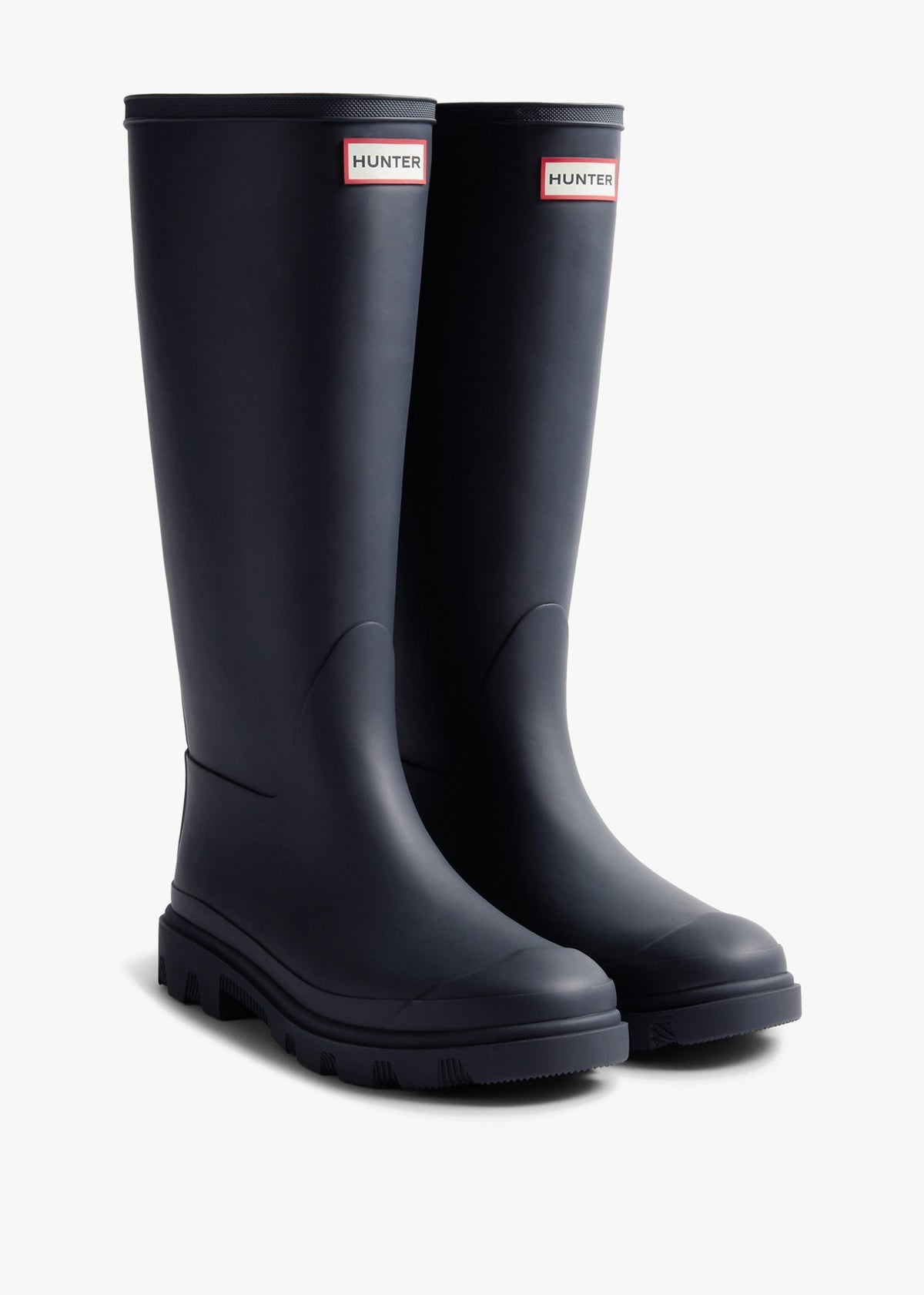 HUNTER Women's Downpour Navy Tall Wellington Boots