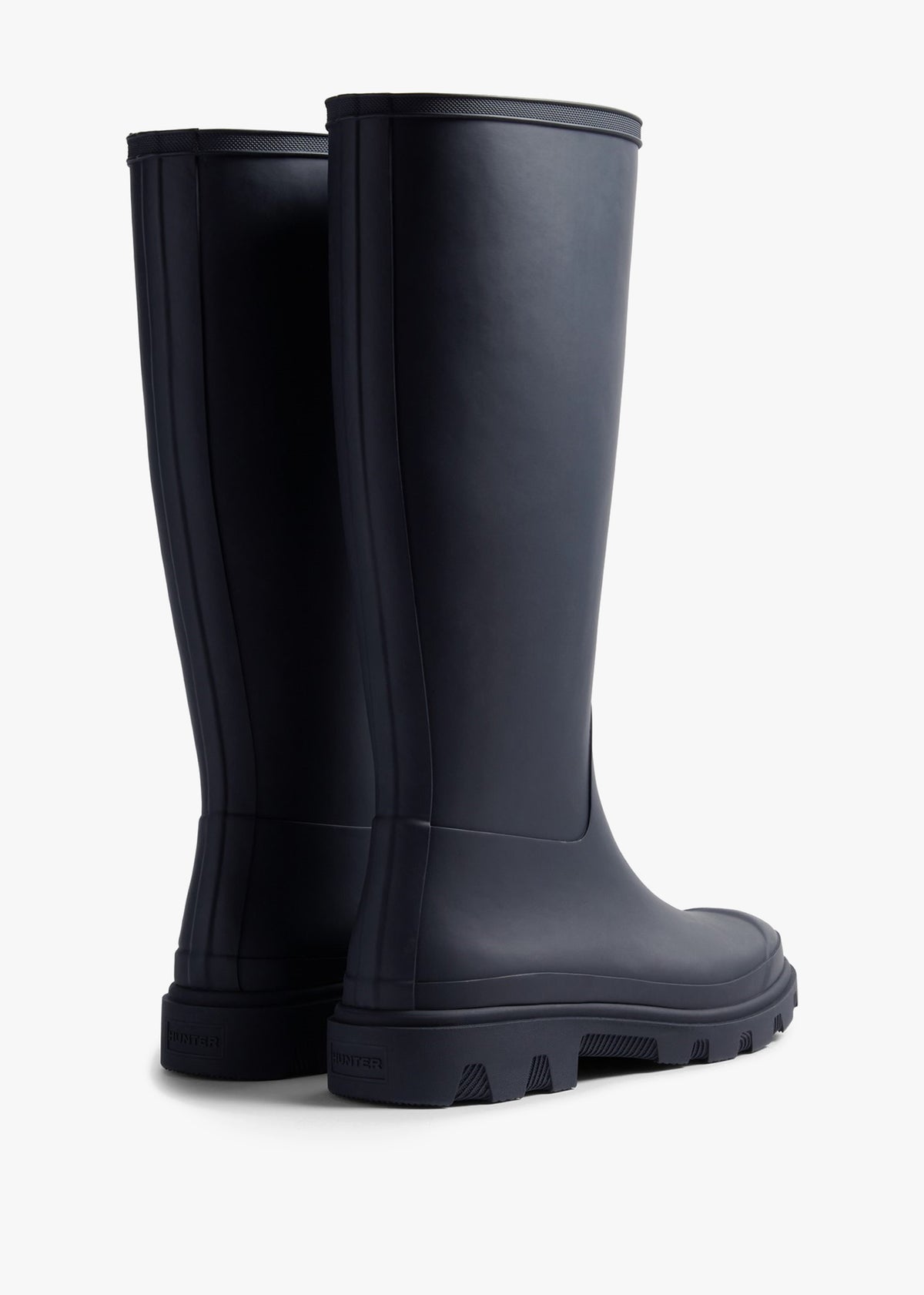 HUNTER Women's Downpour Navy Tall Wellington Boots