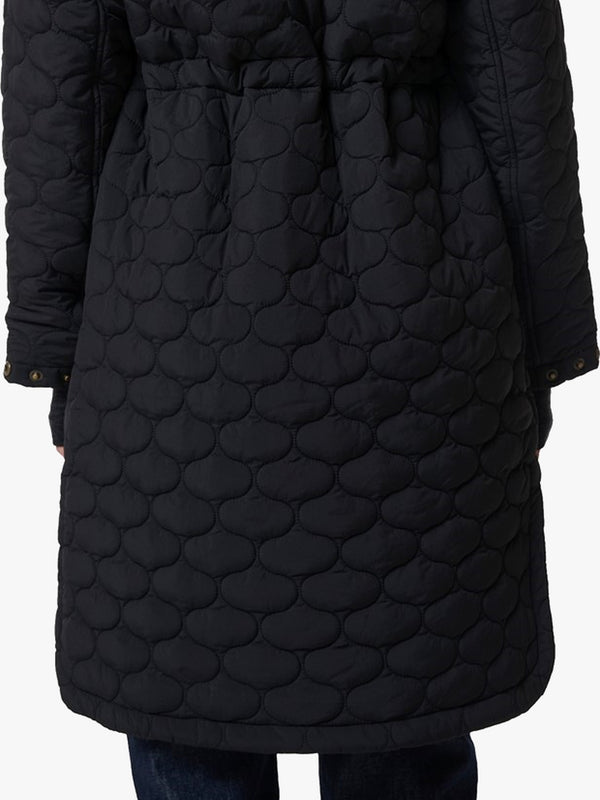 HUNTER Women's Somerset Quilted Black Overcoat