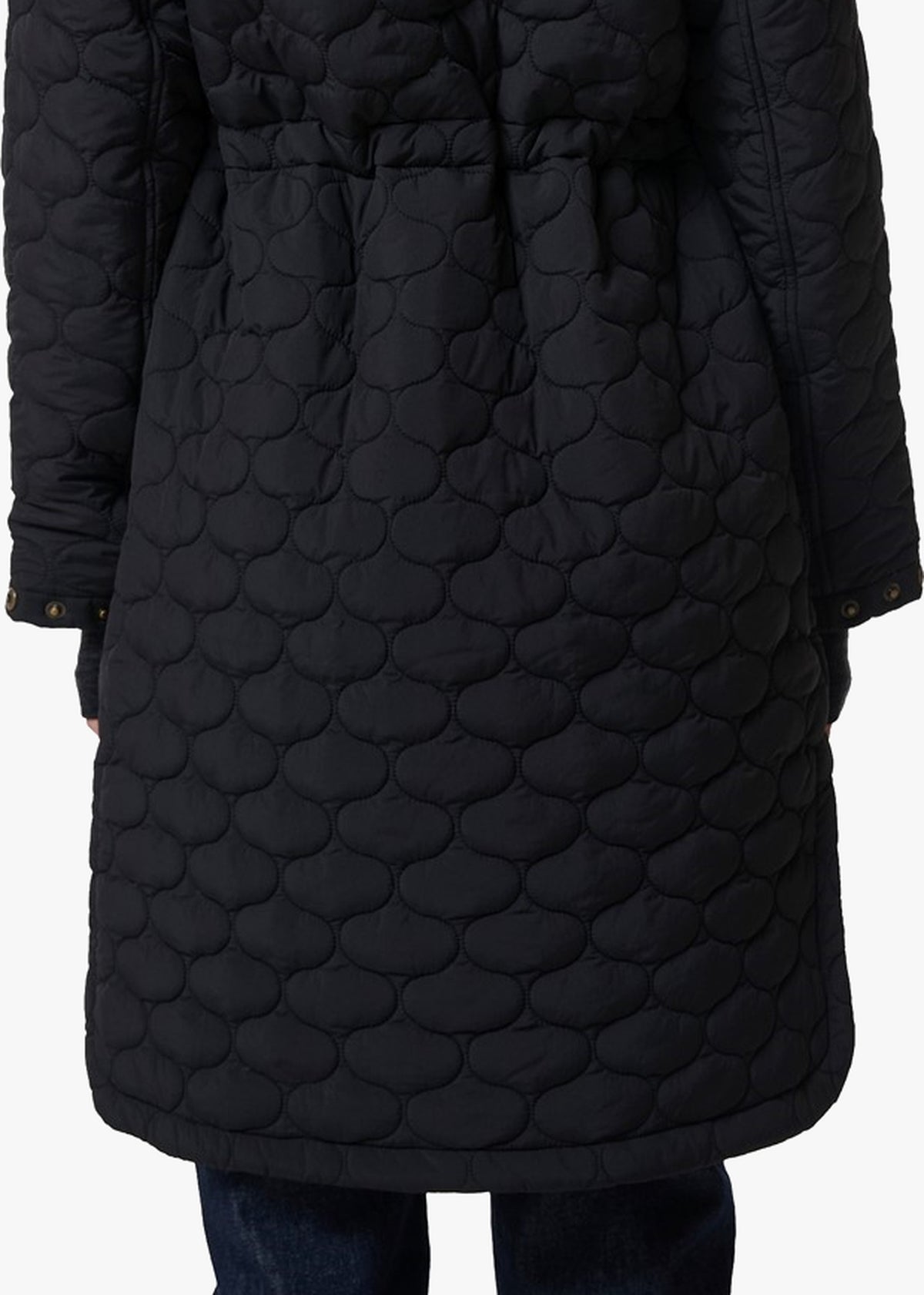 HUNTER Women's Somerset Quilted Black Overcoat