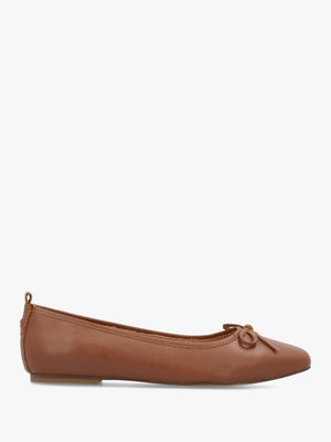Kelsi Dagger Frankie Tan Leather Ballet Pumps