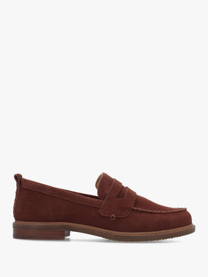 Kelsi Dagger Lens Cinnamon Suede Loafers