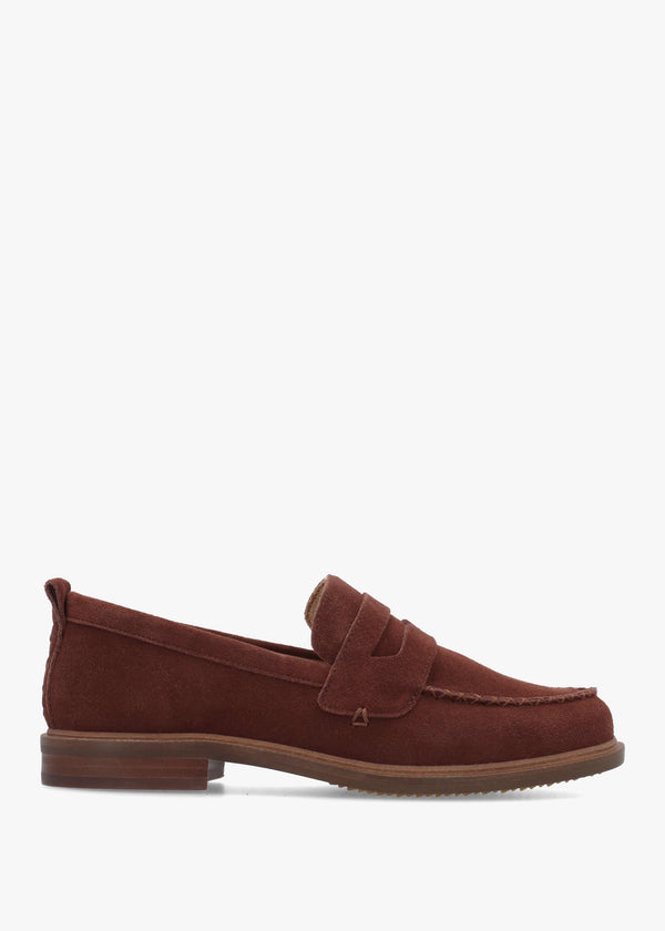 Kelsi Dagger Lens Cinnamon Suede Loafers