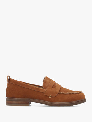 Kelsi Dagger Lens Burnt Cognac Suede Loafers