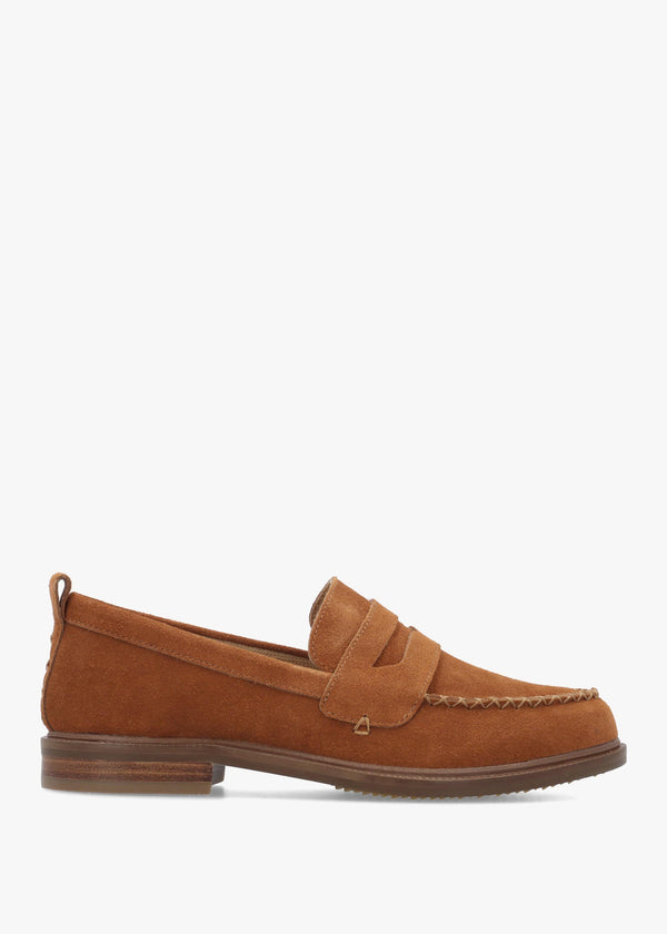 Kelsi Dagger Lens Burnt Cognac Suede Loafers