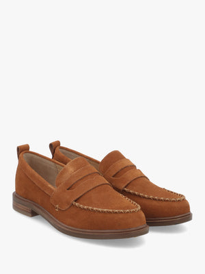 Kelsi Dagger Lens Burnt Cognac Suede Loafers