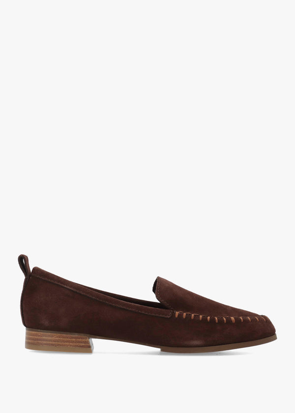 Robbie Warm Brown Suede Loafers