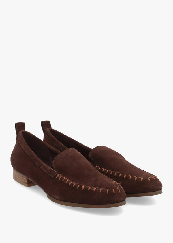 Robbie Warm Brown Suede Loafers