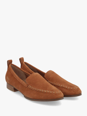 Robbie Burnt Cognac Suede Loafers