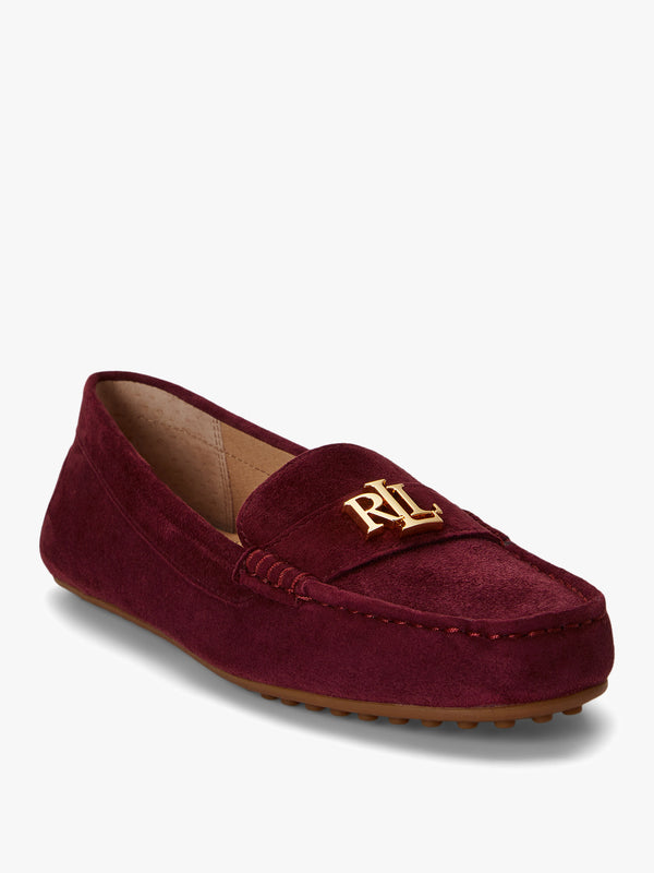 Barnsbury Burgundy Suede Loafers