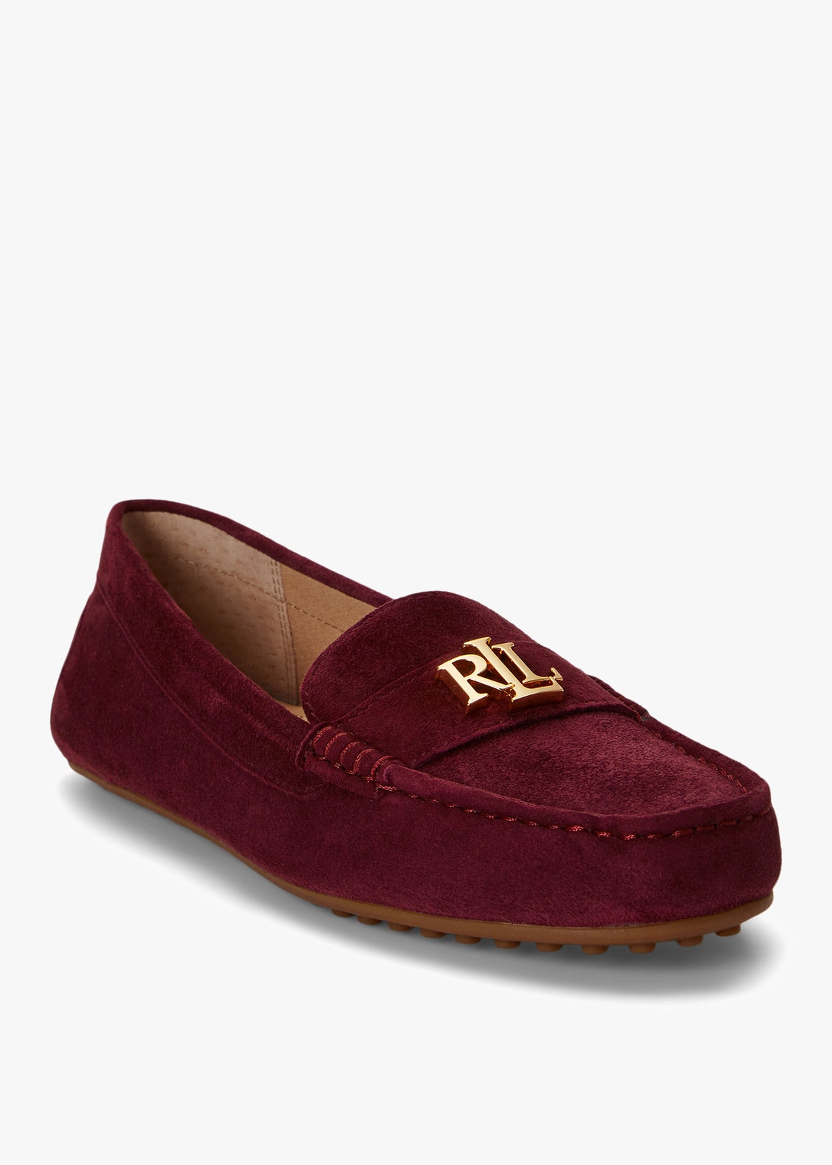 Barnsbury Burgundy Suede Loafers