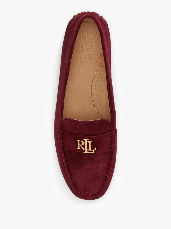 Barnsbury Burgundy Suede Loafers
