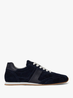 Dani Navy Suede & Leather Low Profile Trainers