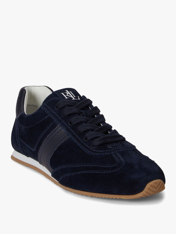 Dani Navy Suede & Leather Low Profile Trainers