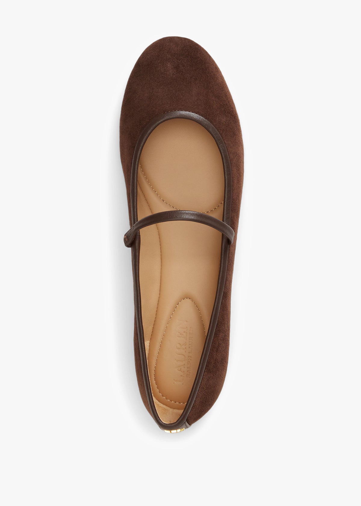 Jayna Brown Suede Mary Jane Ballet Pumps
