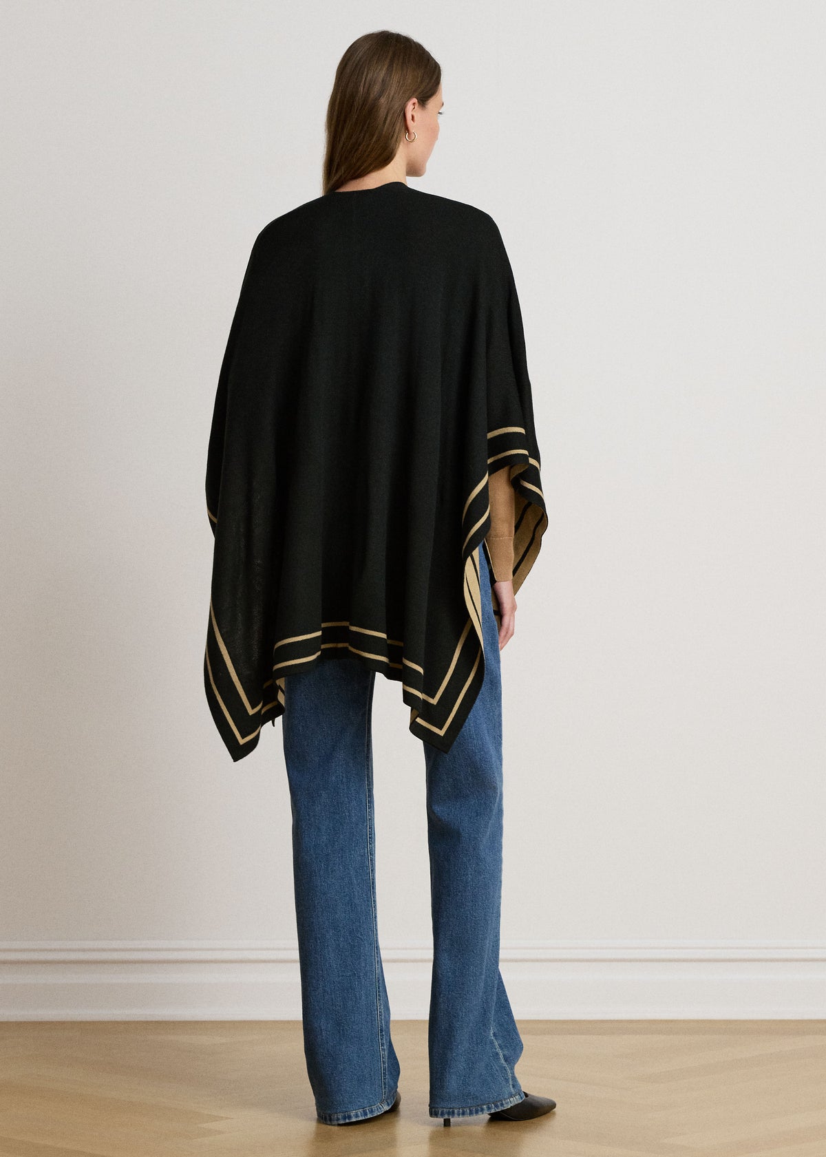 RL JET SET PONCHO - Black Fabric