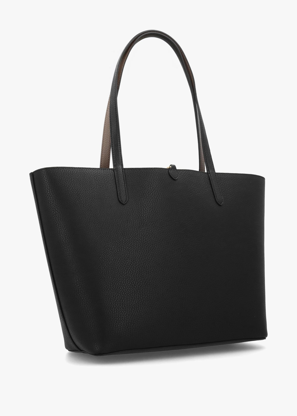 Medium Black Taupe Reversable Tote Bag
