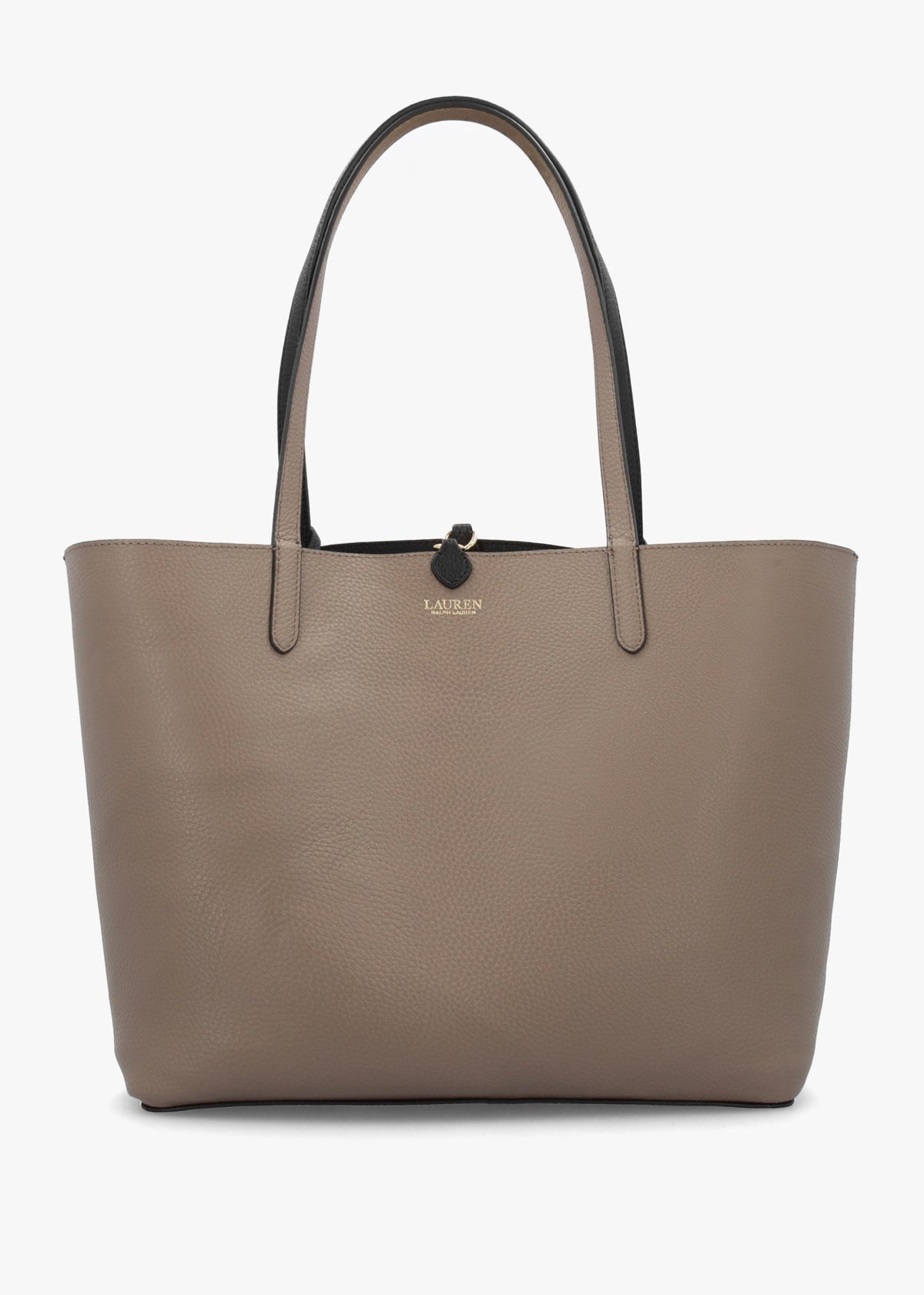 Medium Black Taupe Reversable Tote Bag