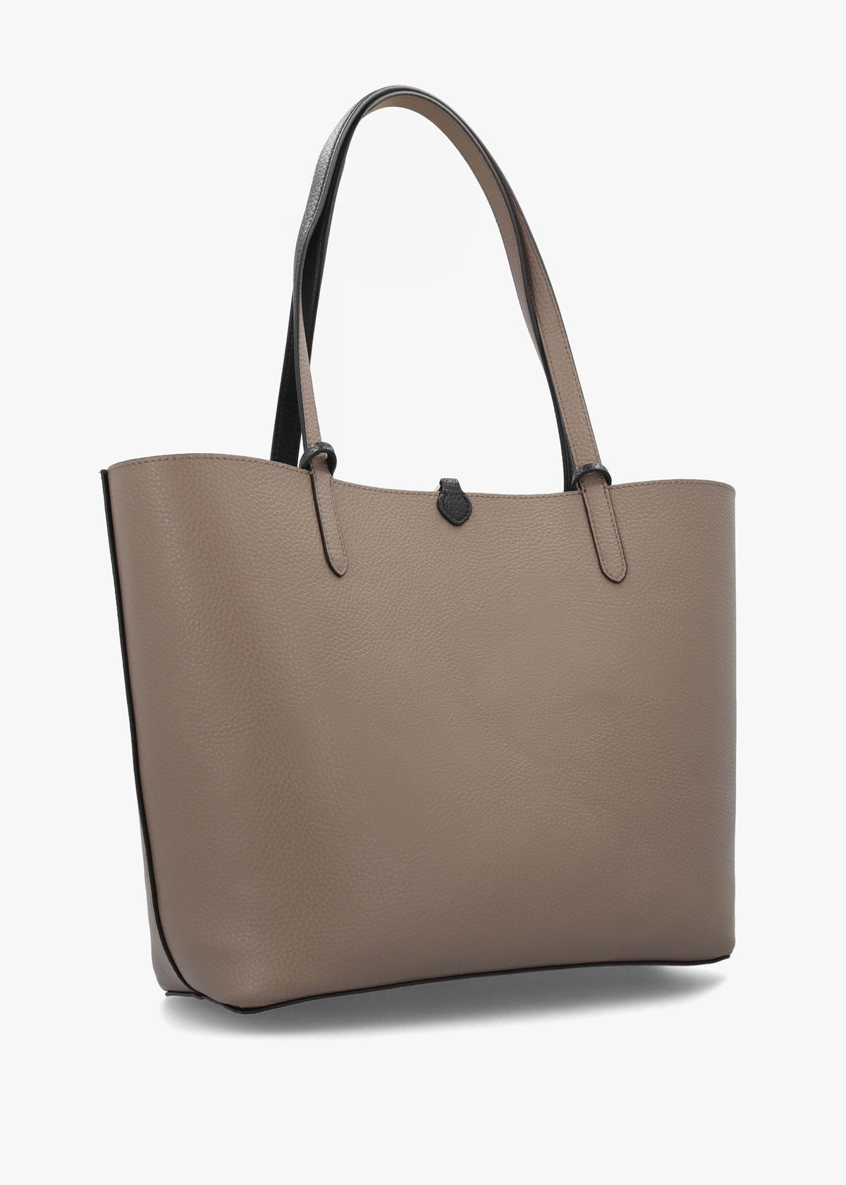 Medium Black Taupe Reversable Tote Bag