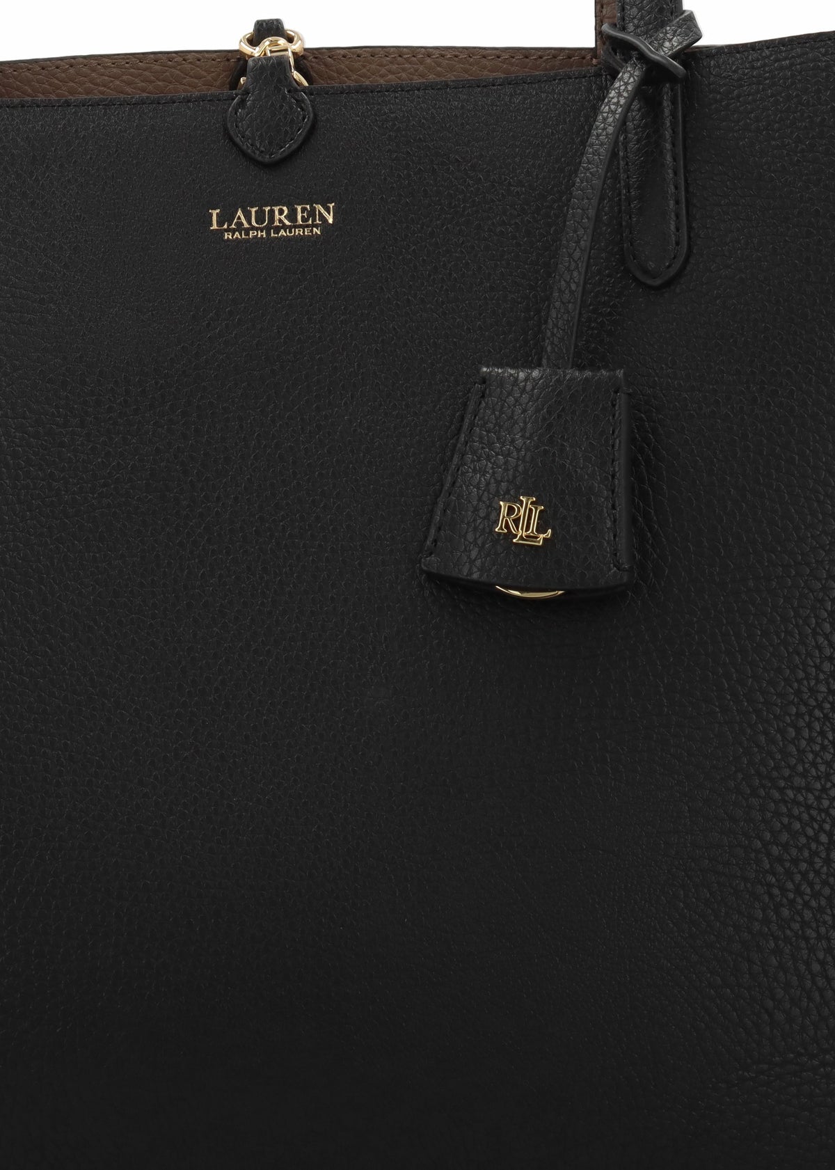 Medium Black Taupe Reversable Tote Bag