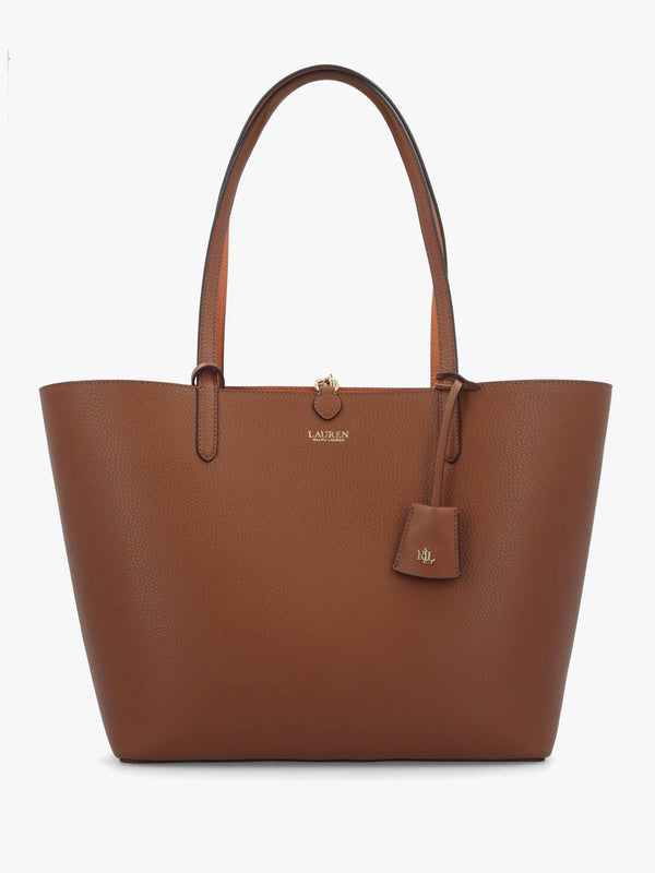 Medium Lauren Tan Orange Reversable Tote Bag