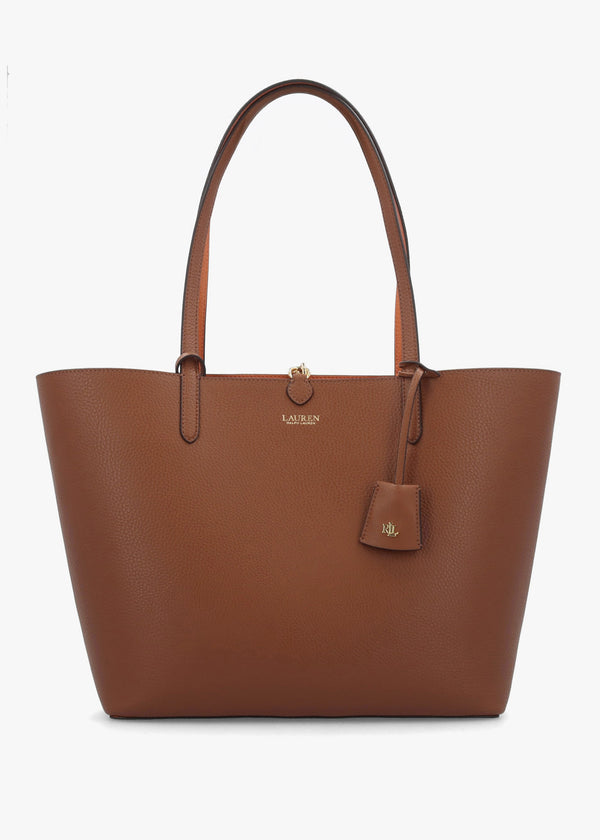 Medium Lauren Tan Orange Reversable Tote Bag