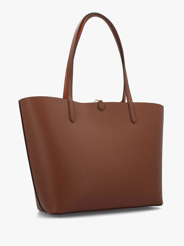 Medium Lauren Tan Orange Reversable Tote Bag