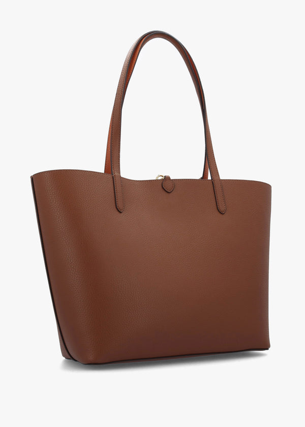 Medium Lauren Tan Orange Reversable Tote Bag