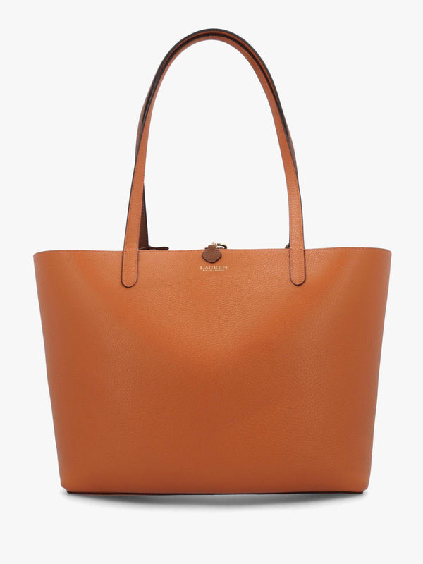 Medium Lauren Tan Orange Reversable Tote Bag