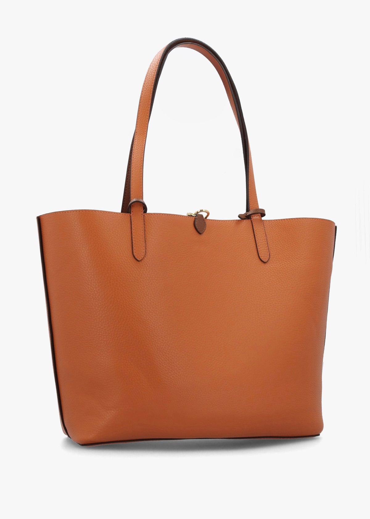 Medium Lauren Tan Orange Reversable Tote Bag
