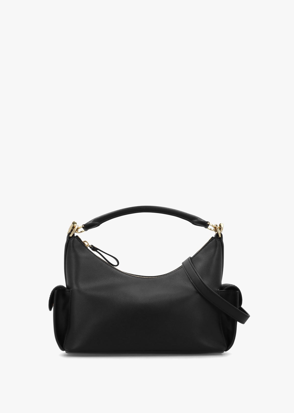 Blaike Small Black Leather Shoulder Bag
