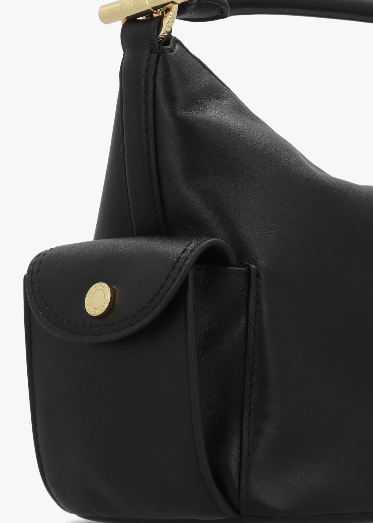 Blaike Small Black Leather Shoulder Bag