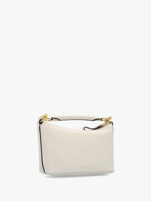 Blaike Mini Soft White Leather Shoulder Bag