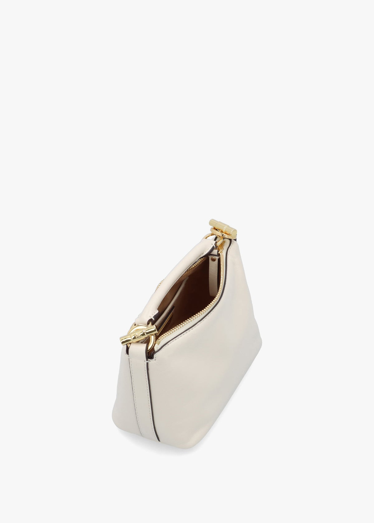 Blaike Mini Soft White Leather Shoulder Bag