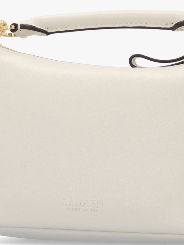 Blaike Mini Soft White Leather Shoulder Bag