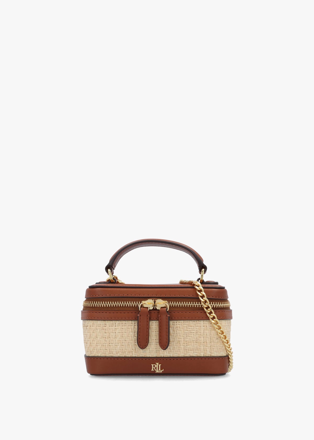 Hallee Small Raffia Natural Lauren Tan Cross-Body Bag