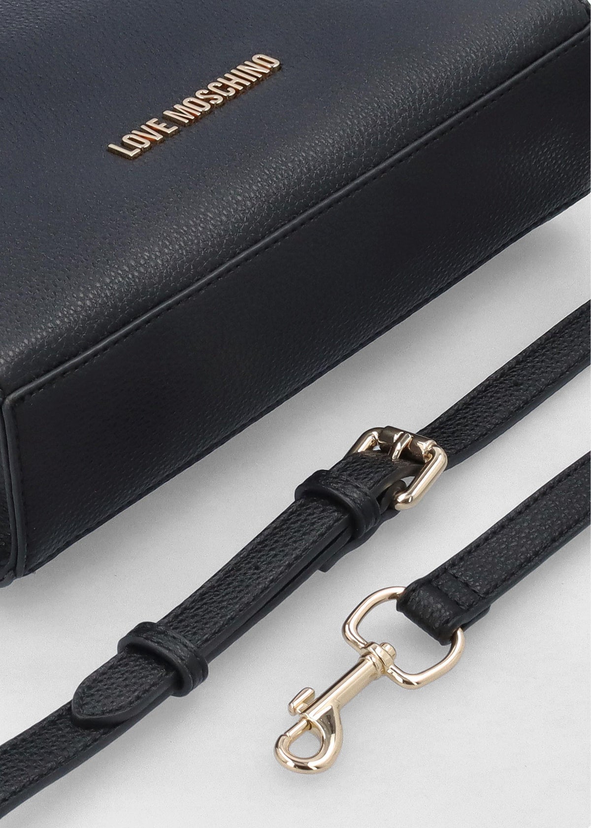 Black Pebbled Shopper Bag
