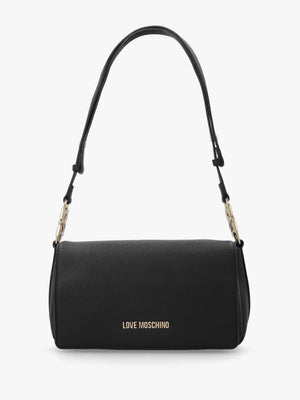 Black Flapover Shoulder Bag